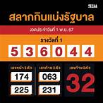 ตรวจหวยรางวัลที่ 1 วันที่ 17